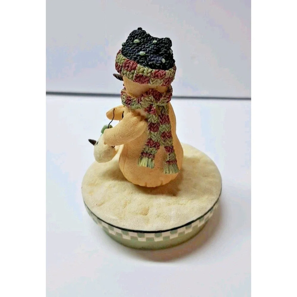 Snowman Couple Tealight Holder/Snowman Candle Topper Crazy Mountain Seasonal Dec